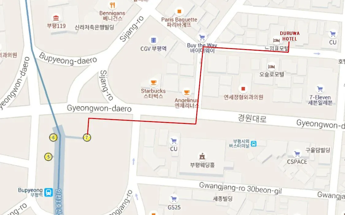 Duruwa Hotel 부천 2*,  대한민국
